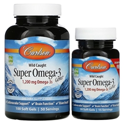 carlson labs super omega 3 gems 1200 mg 130 gels