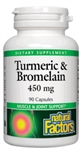 Natural Factors - Turmeric & Bromelain - 90 caps