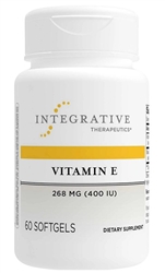 Integrative Therapeutics - Vitamin E 400 IU - 60 softgels