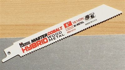 MK Morse Master CobaltÂ® Hybrid 6" - 10/14 TPI Wood/Metal Combination Sawzall Reciprocating Saw Blade