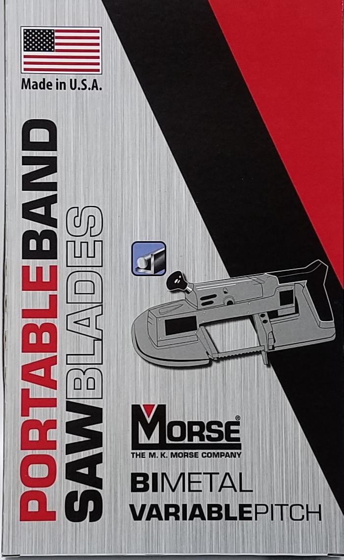 M K Morse, 44 7/8 in. Thickness: 0.0200 in. Width: 1/2 in. 8/11 TPI  Portaband saw blade