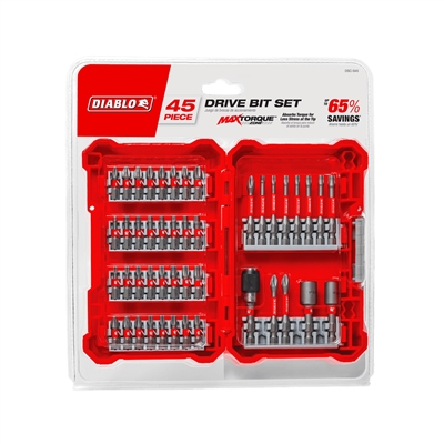 Diablo 45 Piece Max Drive Bit Set
