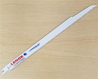 Lenox 156R 12" - 6 TPI Heavy Duty Wood Cutting Reciprocating Saw Blade