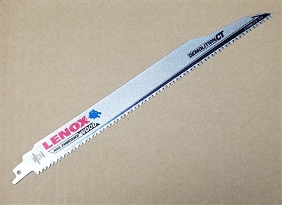 Lenox 156RCT 12" - 6 TPI Heavy Duty Carbide Tipped Wood Cutting Reciprocating Saw Blade