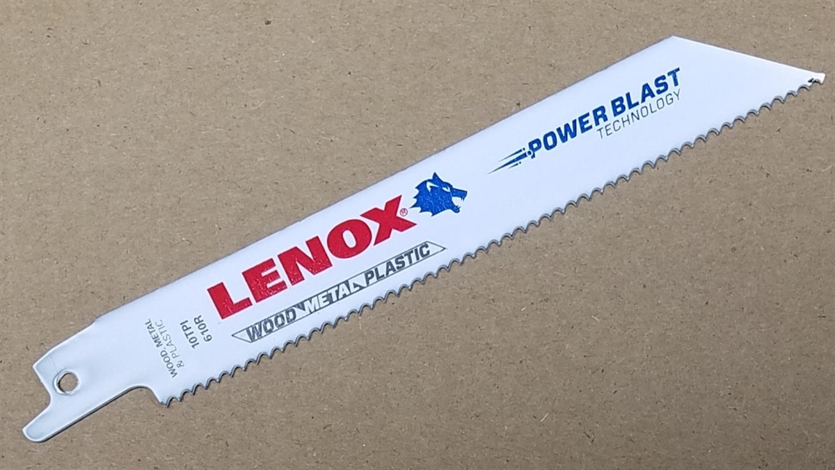 Lenox Wood/Metal Reciprocating Saw Blade - 6", 10 TPI