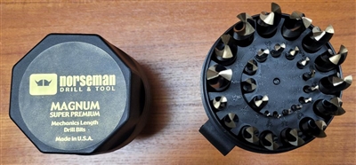 Norseman SP29 Magnum Super Premium Set Jobber Length Black & Gold Drill Set 29pc