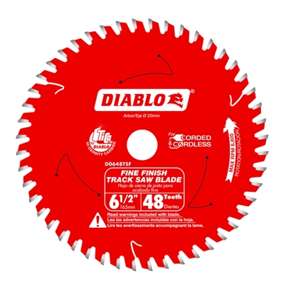 6 1/2" x 48T Carbide Tipped Diablo Saw Blade