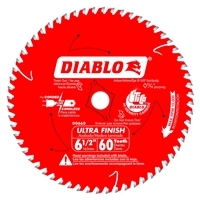 6 1/2" x 60T Diablo Ultra Finish Carbide Circular Saw Blade