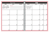 Wire-O Bound Single Year Academic Calendar