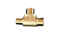 Astoria-Wega T-Shaped Brass Fitting For Boiler | 3/8"M-3/8"M-1/4"M