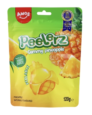 AMOS Peelerz Gummy Pineapple Peg Bag [24]