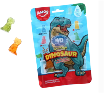 AMOS 4D Gummy Dinosaurs 65g