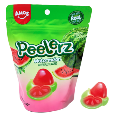 AMOS Peelerz Gummy Watermelon Peg Bag