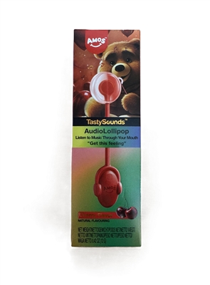 Amos TastySounds Lollipop - Cherry Flavour