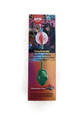 Amos TastySounds Lollipop - Watermelon Flavour