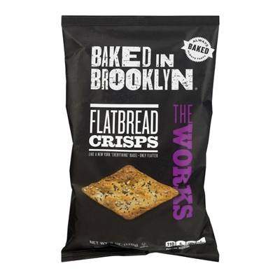 BAKED IN BROOKLYN - The Works Flat Bread 170g (large) [12] CLEARANCE