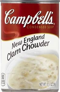 Campbell's New England Clam Chowder Condensed Soup