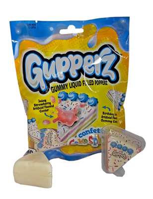 Gupperz Gummy Liquid Filled Popperz - Confetti CakeSplosion