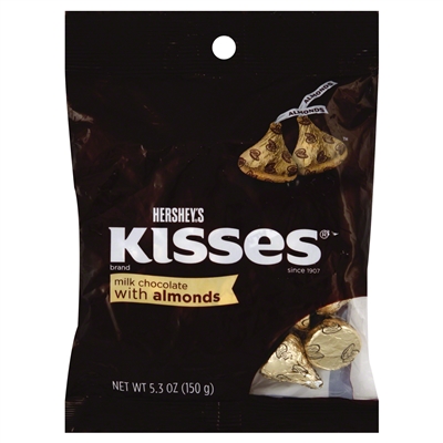 Hersheys Chocolate Kisses with ALMONDS 150g [12]
