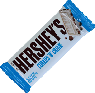 Hersheys Cookies  'n' Creme Chocolate Bar