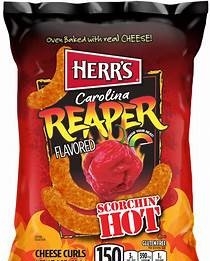 Herr's Carolina Reaper Cheese Curls