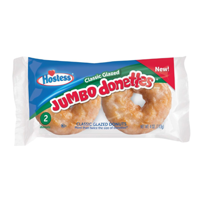 Hostess Jumbo Glazed Donettes (2pack)