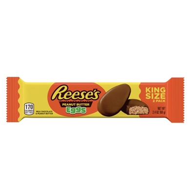 Reeses Flat Chocolate Peanut Butter Egg KING SIZE [24]