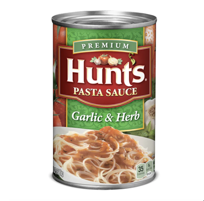 Hunts Pasta Sauce - Garlic and herb