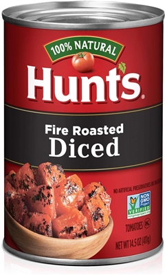 Hunts Fire Roasted Diced Tomatoes