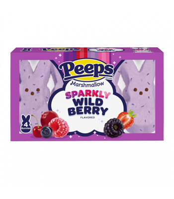 Peeps Sparkly Wild Berry  Bunnies 4/pack