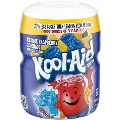 Kool-Aid Blue Raspberry Lemonade Ready Mix Tub