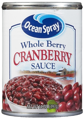 Ocean Spray WHOLE BERRY Cranberry Sauce [24]