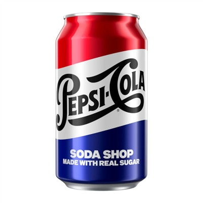 Pepsi Soda Shop with real sugar 12oz/ 355ml