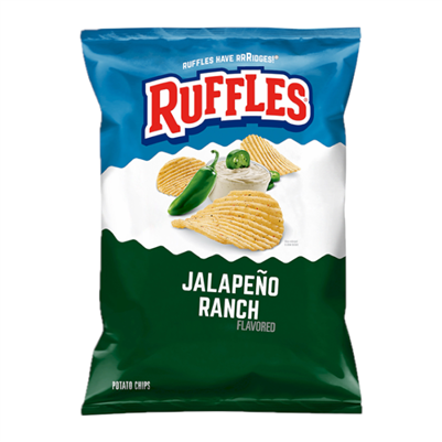 Ruffles Jalapeno Ranch Potato Chips 184g