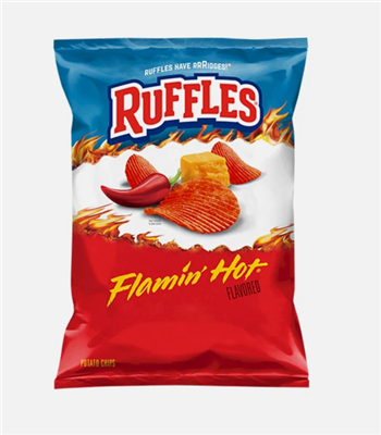 Ruffles Flamin' Hot Potato Chips 184g