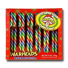 Warheads Super Sour Candy Canes