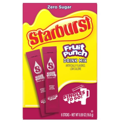 Starburst Drink Mixes Fruit Punch (6 count)
