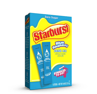 Starburst Drink Mixes Blue Raspberry (6 count)