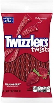 Twizzlers Strawberry Twists LARGE SIZE 7 OZ [12]