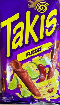 Takis Fuego Hot Chili Pepper and Lime Rolled Tortilla Chips