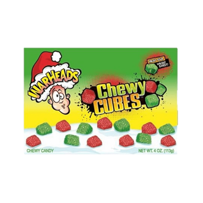 Warheads Chewy CUBES Christmas Theatre BOX  [12]