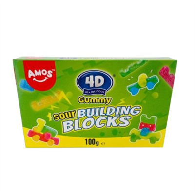 AMOS SOUR Gummy Blocks Theatre BOX (CLEARANCE)