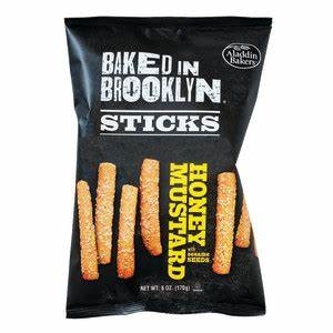 BAKED IN BROOKLYN - Honey Mustard Sesame Sticks  170g (large) [12] CLEARANCE