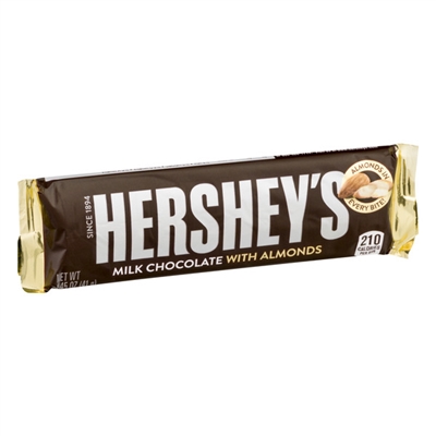 Hersheys Milk Chocolate Bar WITH ALMONDS CLEARANCE