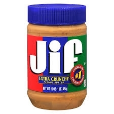 Peanut Butter Spread - Jif Extra Crunchy  [12] CLEARANCE