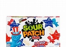 Sour Patch Kids RED WHITE BLUE Theatre BOX [12] CLEARANCE