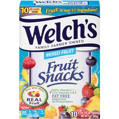 Welchs Fruit Snacks Box (10 Pouches) [8] CLEARANCE