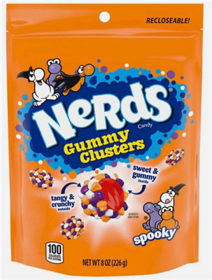 Nerds Gummy Clusters Spooky 8oz (CLEARANCE)