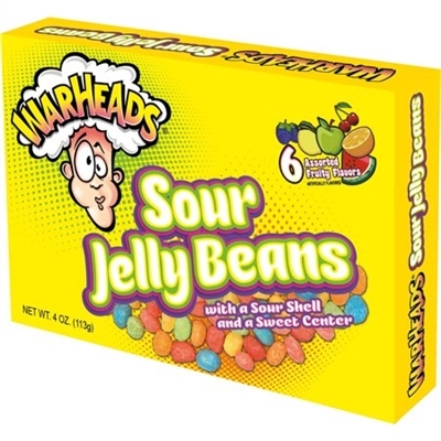 Warheads SOUR JELLY BEANS Theatre Box [12] CLEARANCE
