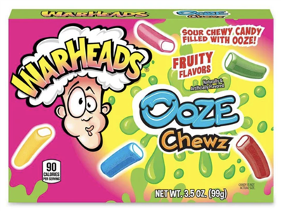 Warheads Ooze Chewz Theatre Box (CLEARANCE)